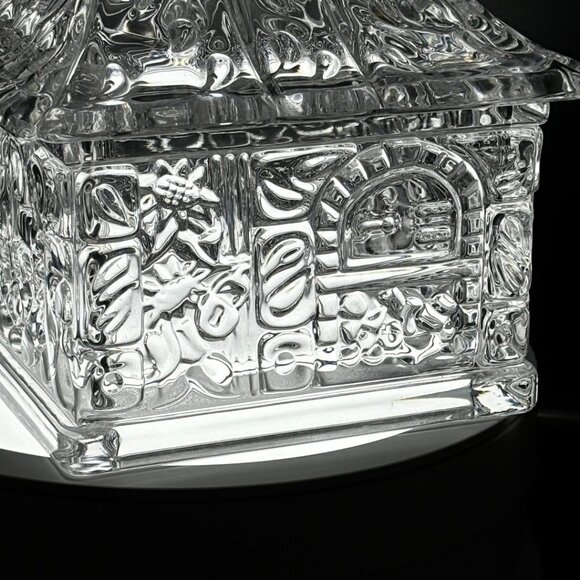 Vintage Goebel Germany Lead Crystal "Hansel & Gretel" Gingerbread House Candy - Picture 6 of 12